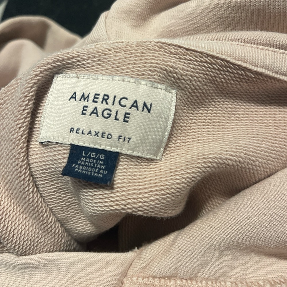 American Eagle Outfitters Pink Relaxed Fit Hoodie - Picture 3 of 3